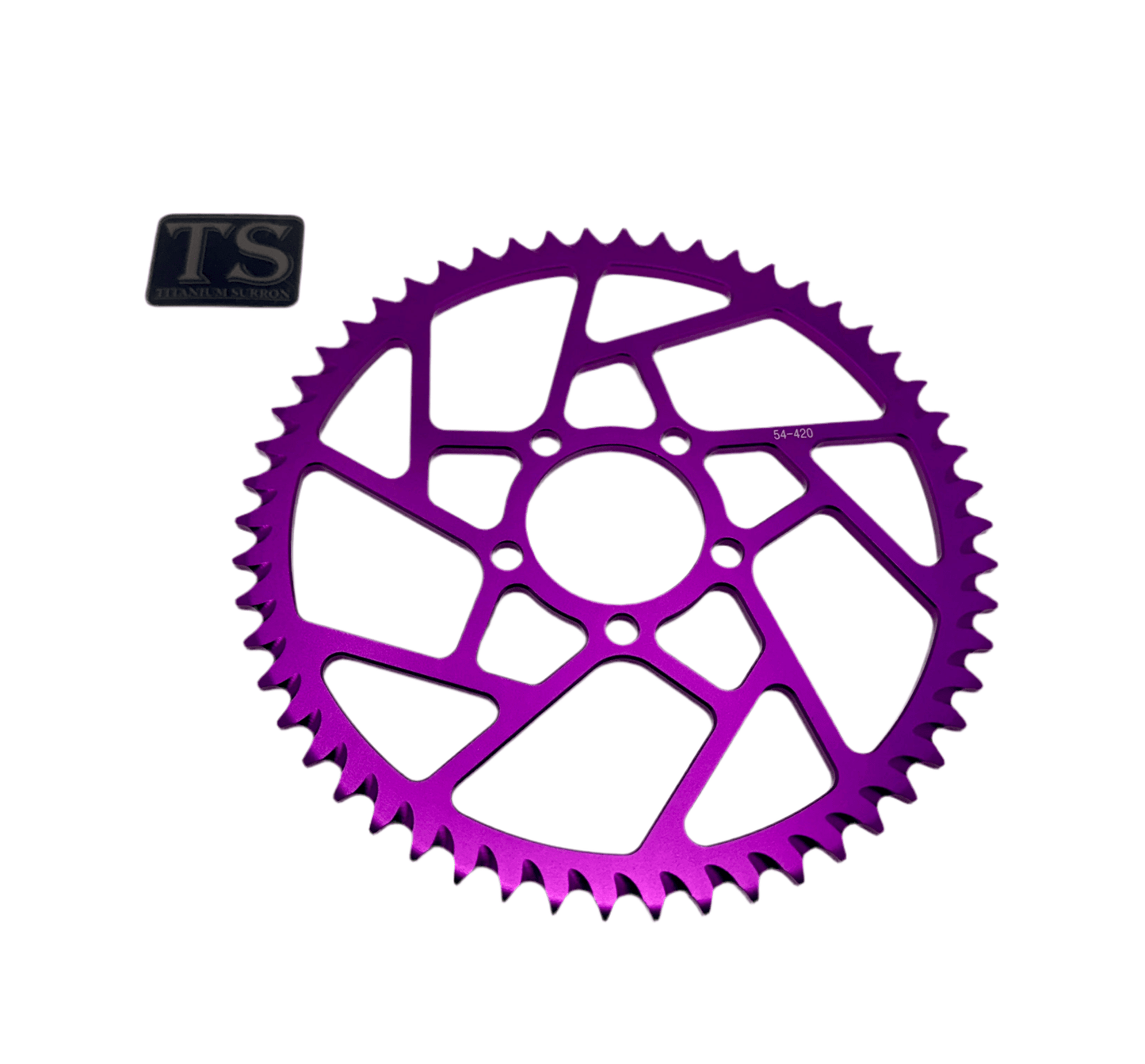 54 Tooth Hardened Aluminum 420 Sprocket for E - moto