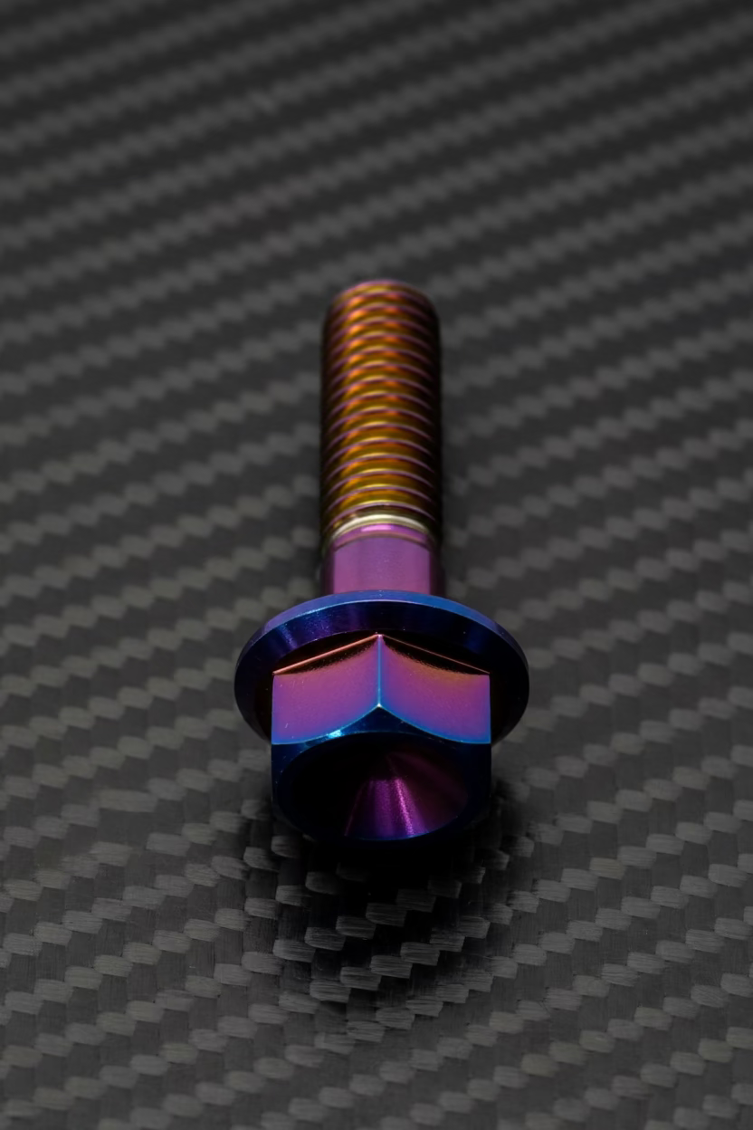 Titanium M8x1.25x30mm Hex Flange Bolt (Aerospace Grade)