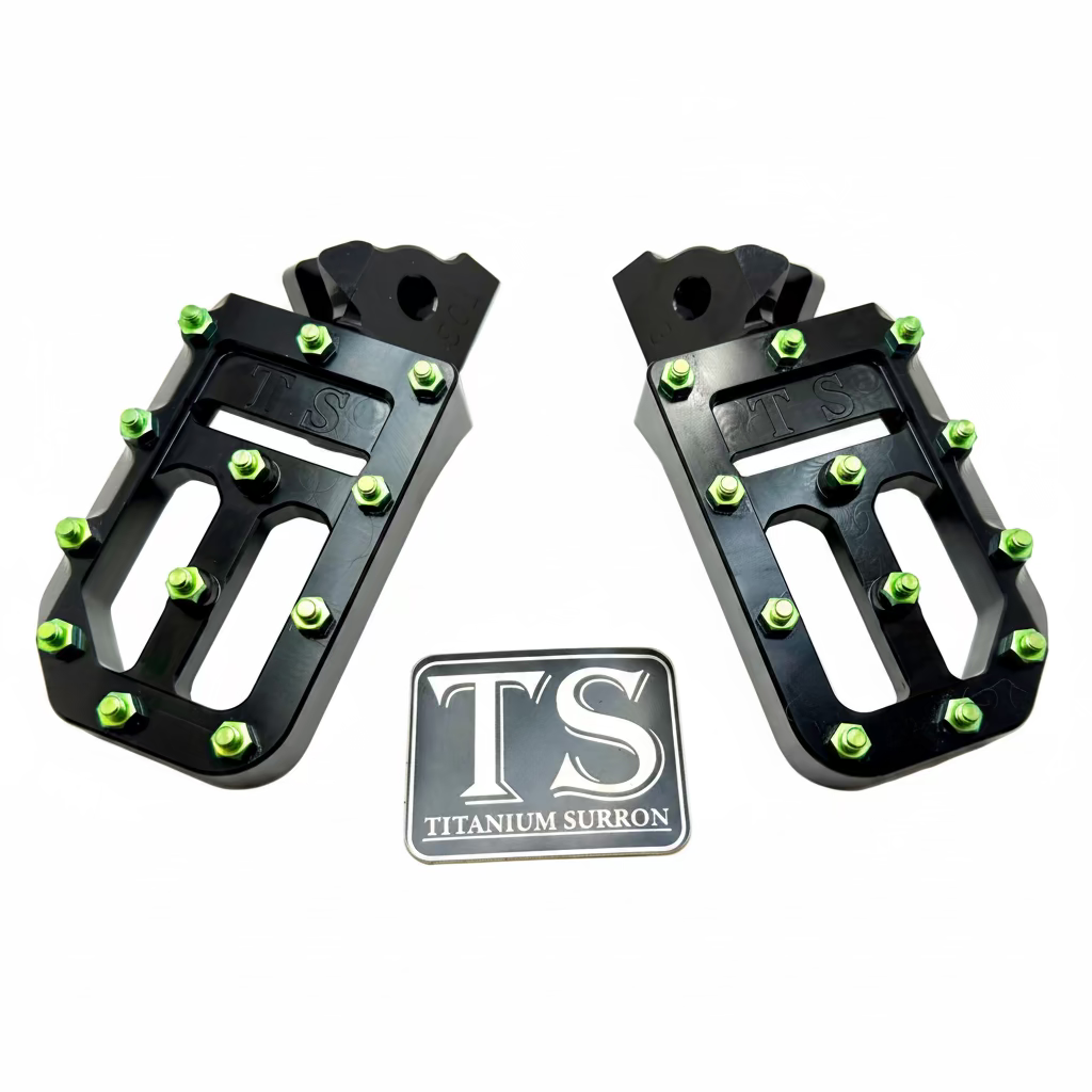 TS Custom Foot Pegs w/ Titanium Grips for Talaria and Altis in Black