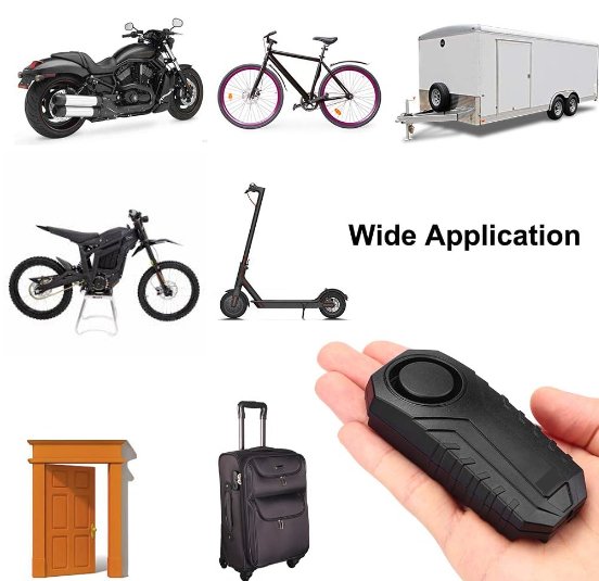 Anti Theft Bike Alarm - Perfect for E - moto