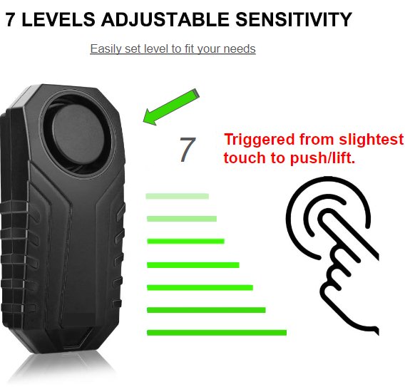 Anti Theft Bike Alarm - Perfect for E - moto