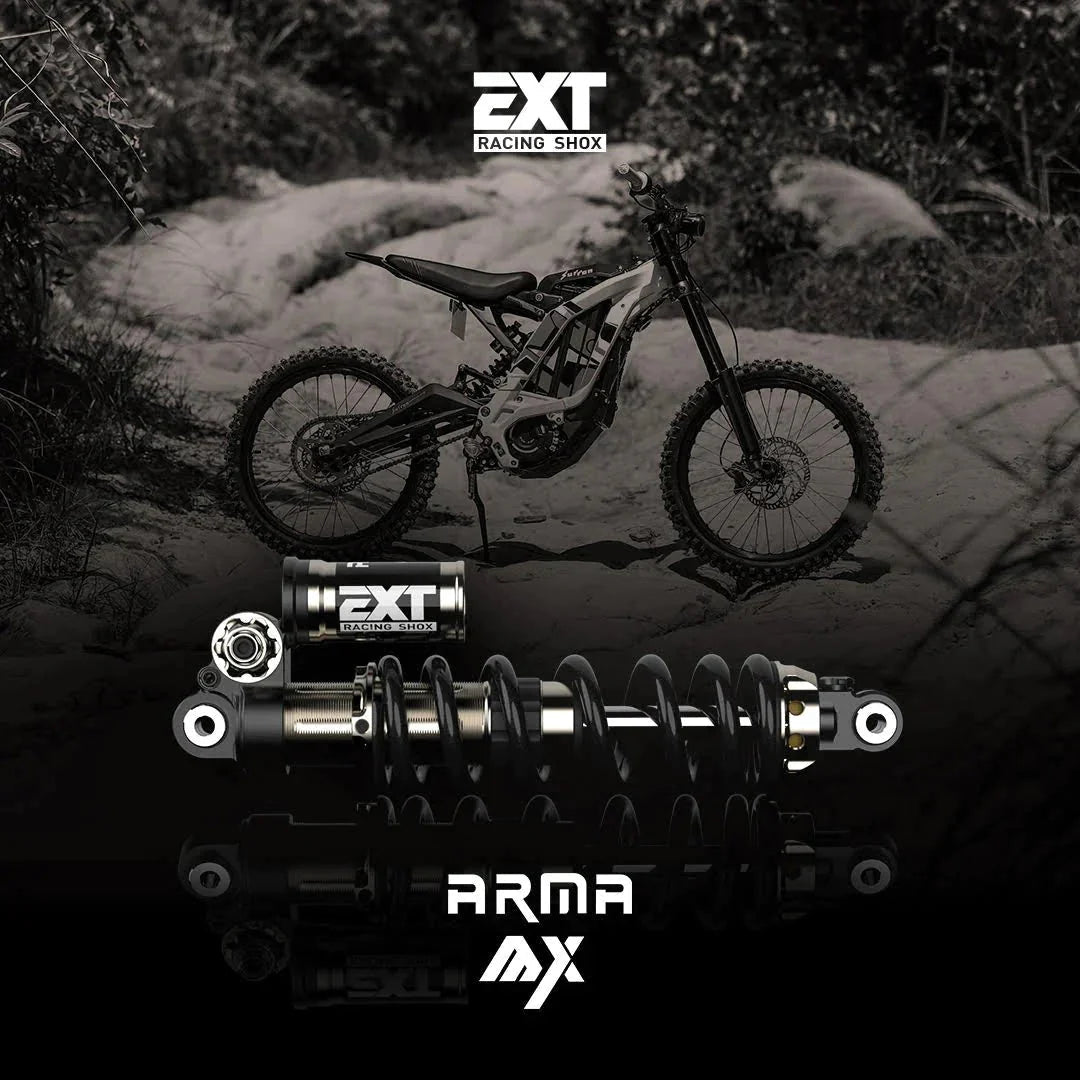 EXT Arma MX (E-MX damper) for Surron and Talaria.