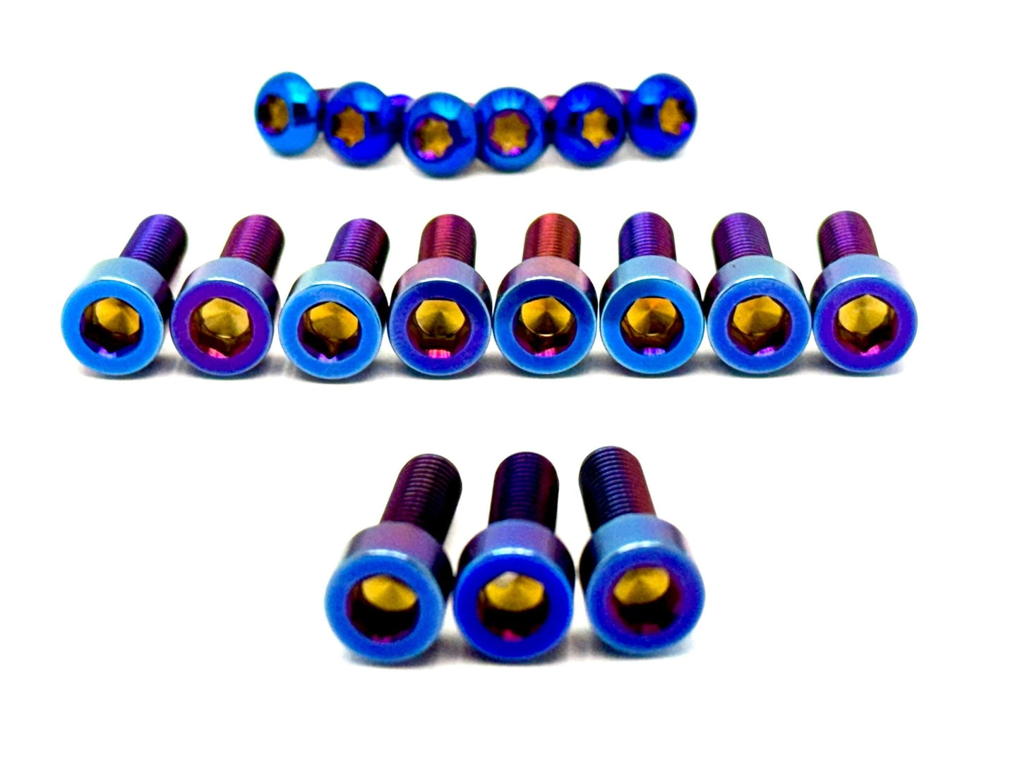 FastAce Fork Titanium Bolt Kits Surron, Talaria, E-Ride Pro and other E-moto 17 Piece Kit in Burnt Blue