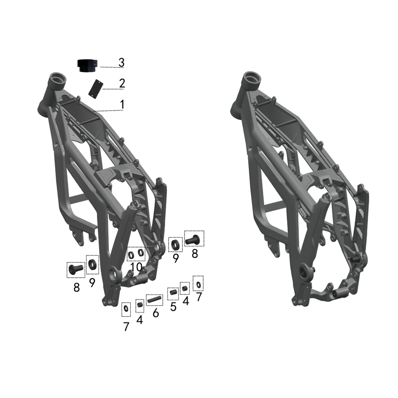 Talaria Sting MX3 and MX4 Frame Accessories – Titanium Surron