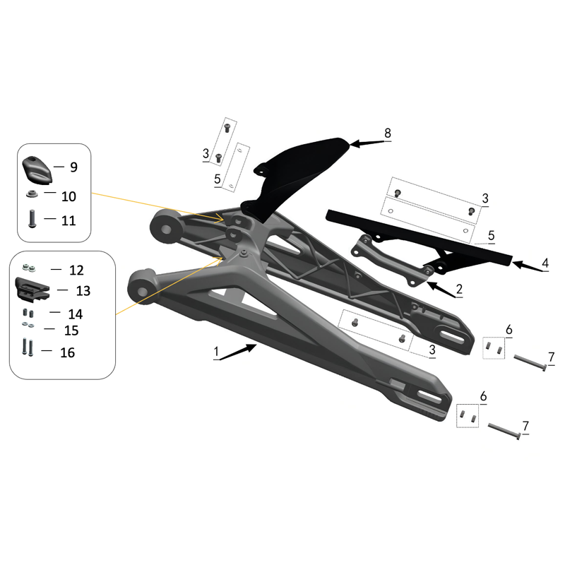 SWING ARM (MX3 / MX4) – Titanium Surron
