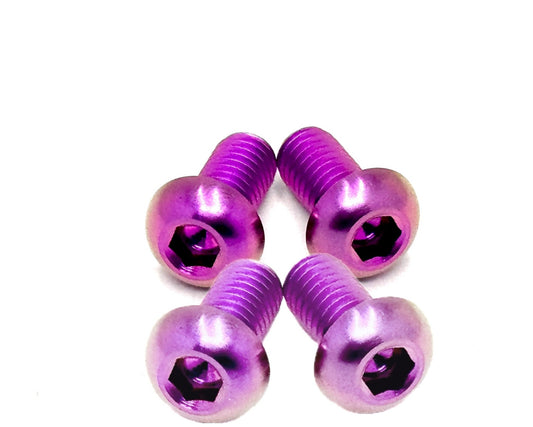 Complete customization titanium hardware kit for the Talaria Sting R in purple.