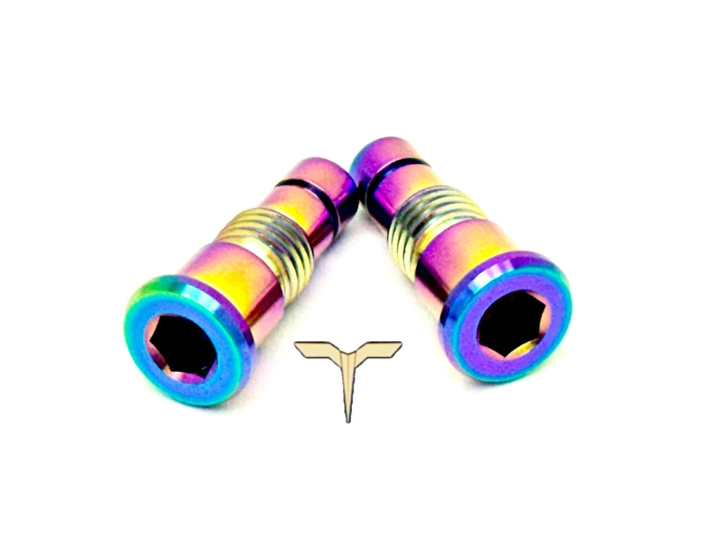 Rainbow Titanium Battery Lid Pins for Talaria Sting R MX4