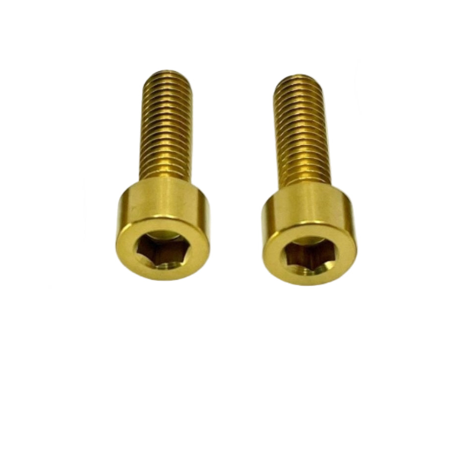 Gold Titanium Brake Caliper Bolt Kit, for Surron, Talaria, 79 Bike, Rerode, E-Ride Pro, Pro SS, & Segway
