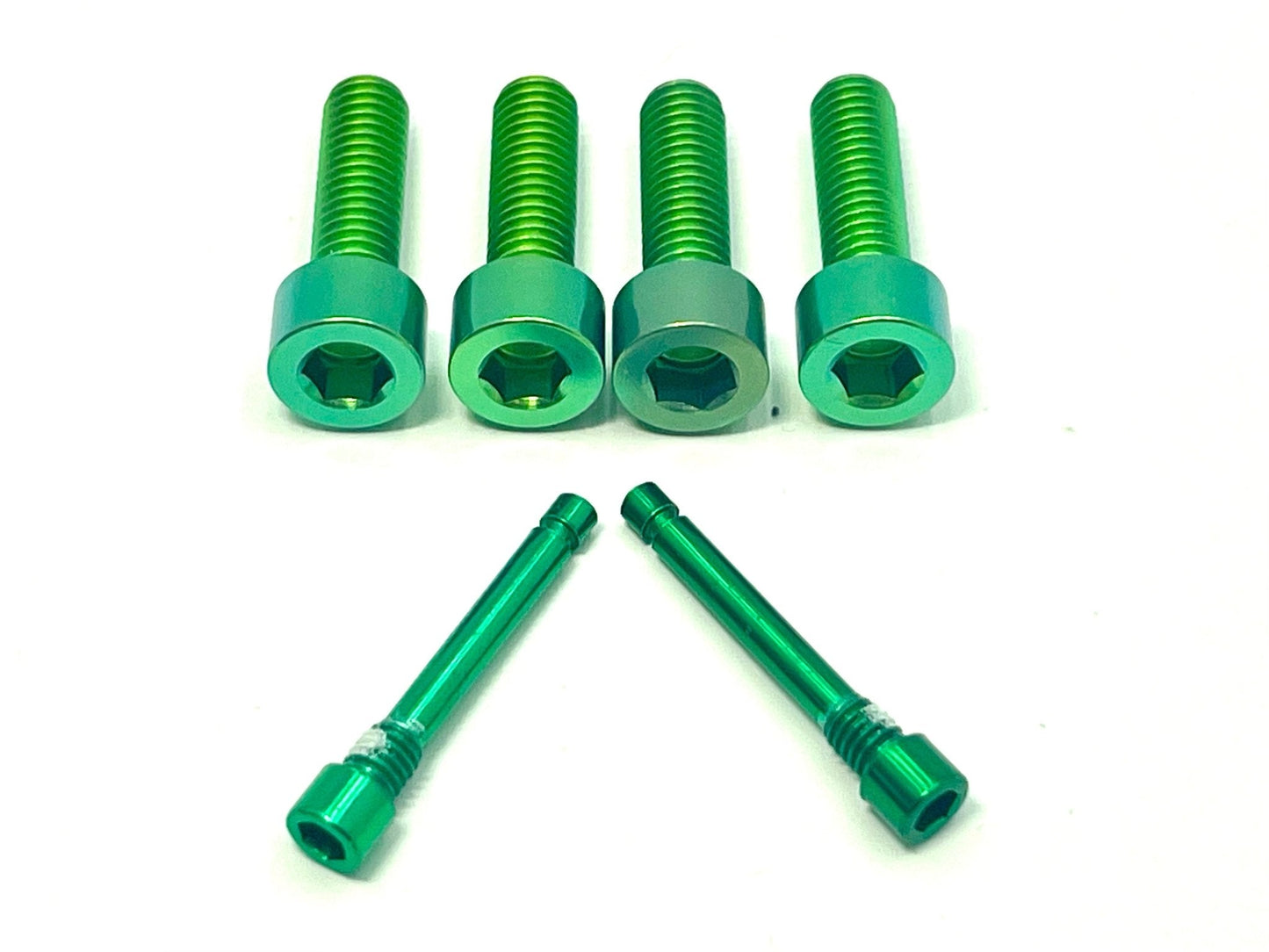 Green Titanium Brake Caliper Bolt Kit, for Surron, Talaria, 79 Bike, Rerode, E-Ride Pro, Pro SS, & Segway