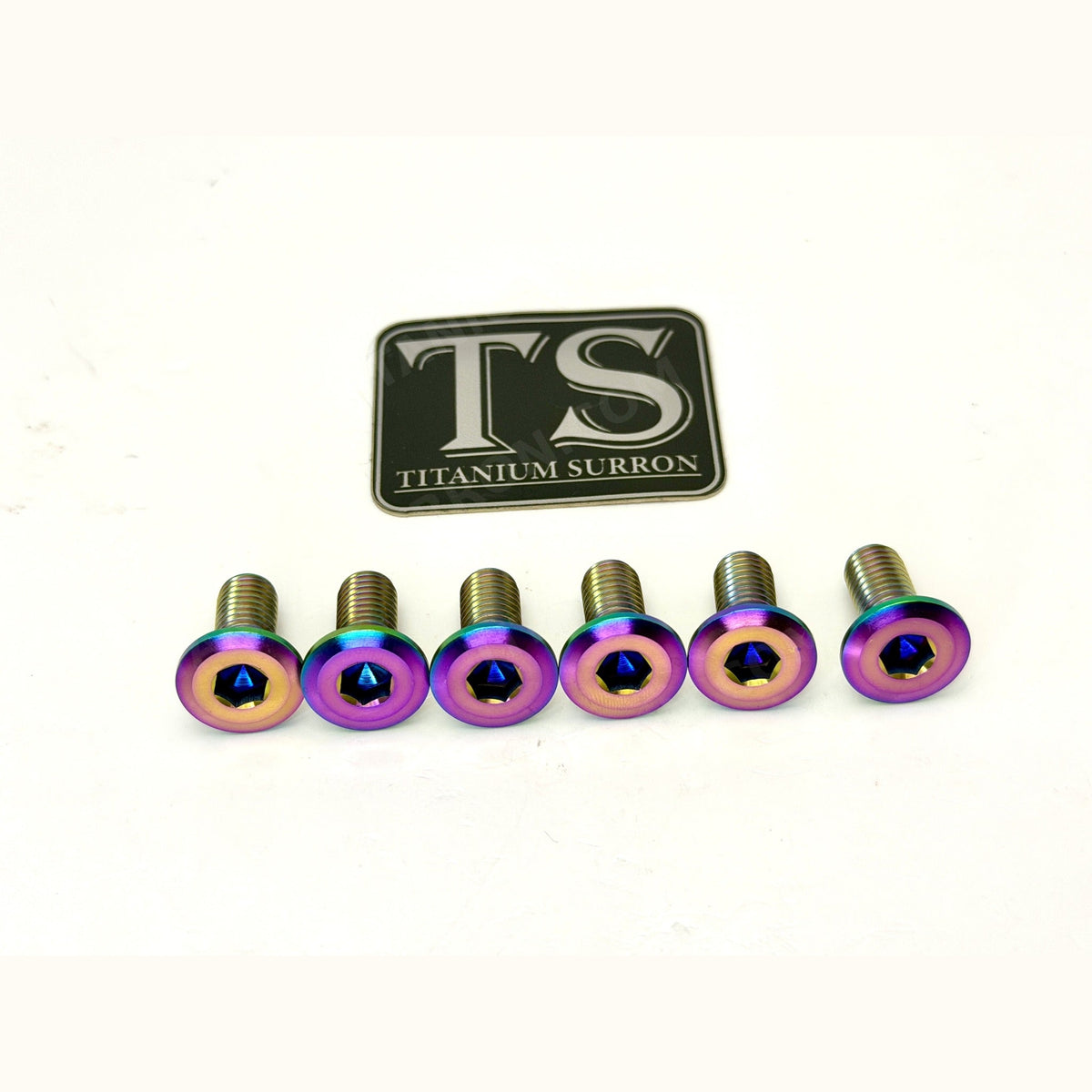 Titanium Front Rotor Bolts for E-Ride Pro Mini - Rainbow