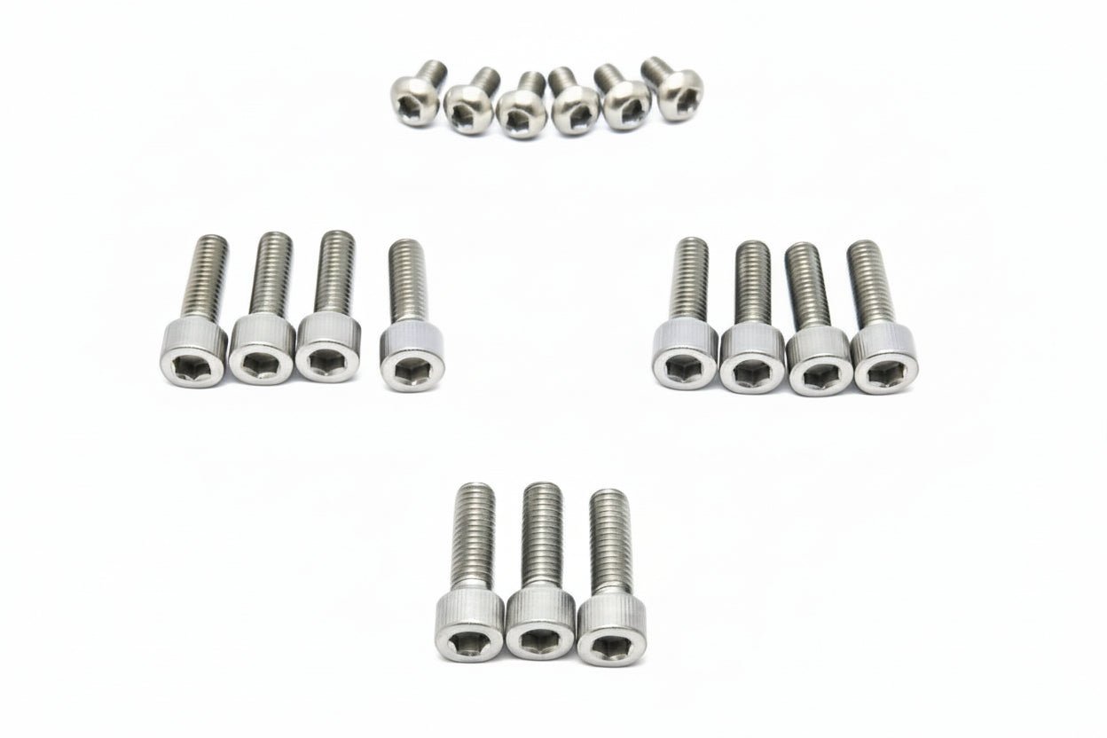 Tech Suspension by Formula custom titanium bolt kits.