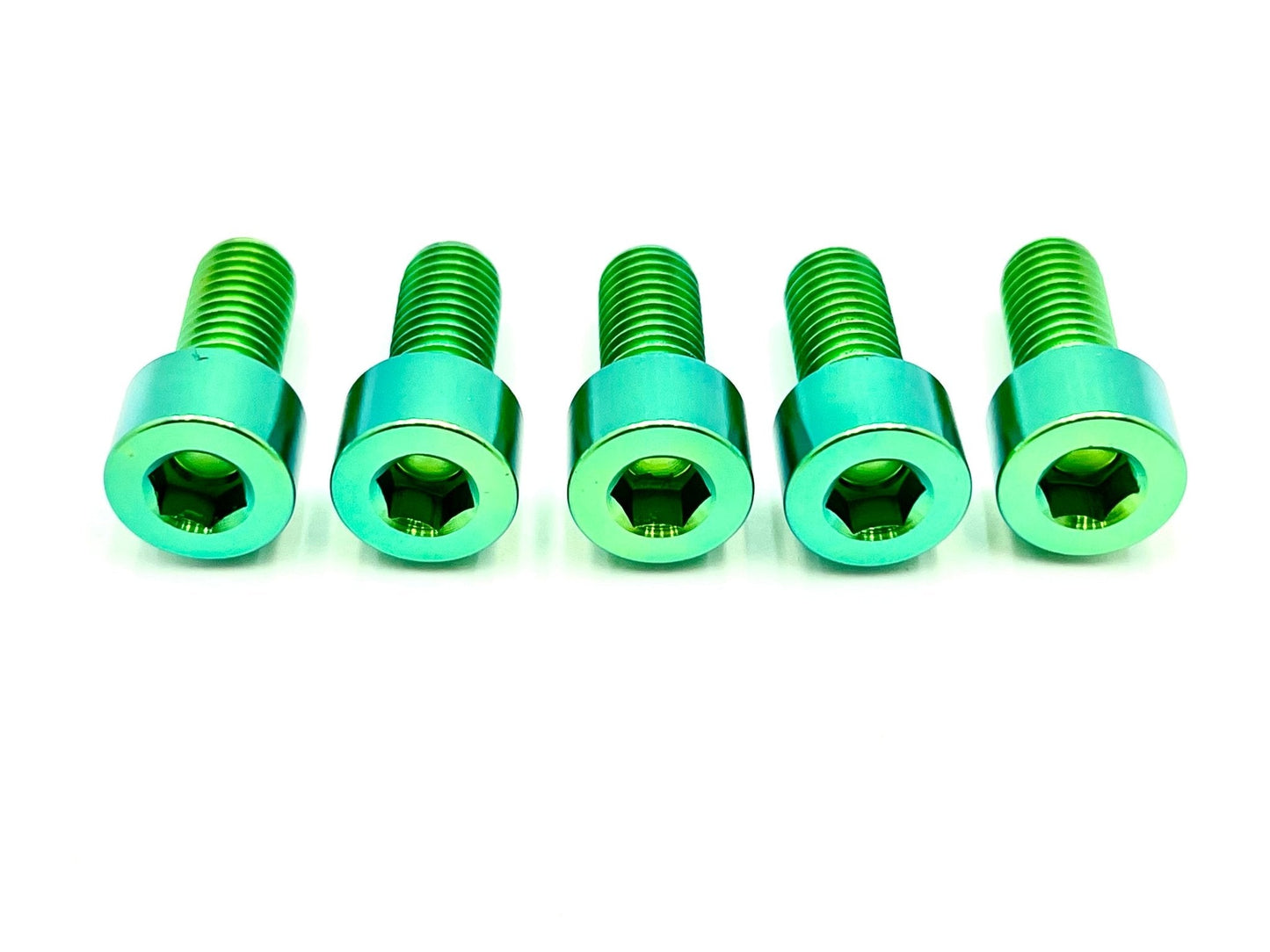Green Titanium Sprocket Bolts M8x18mm for Surron, Talaria, 79 Bike, Rerode, E-Ride Pro, Pro SS, Segway, and more