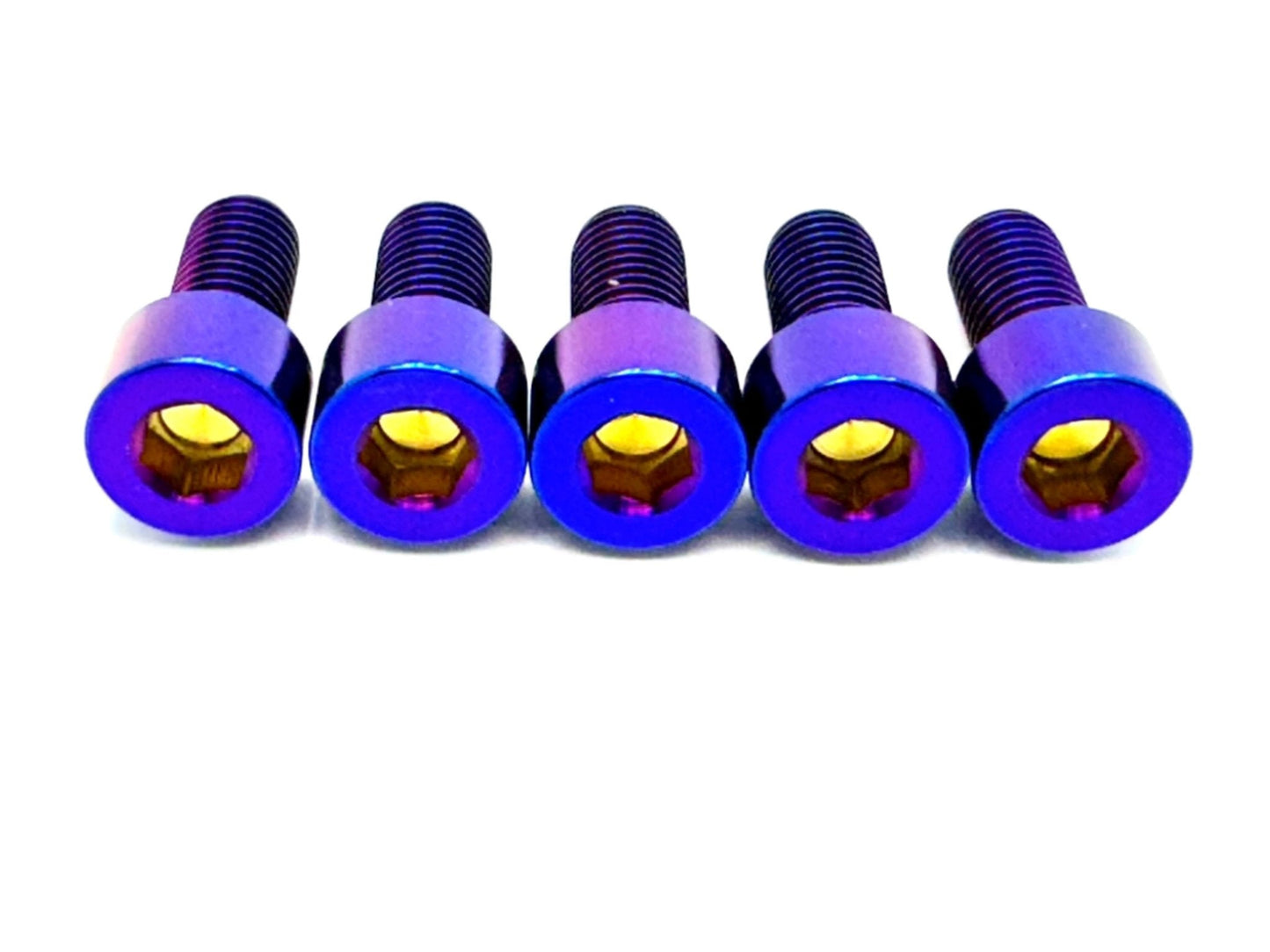 Burnt Blue Titanium Sprocket Bolts M8x18mm for Surron, Talaria, 79 Bike, Rerode, E-Ride Pro, Pro SS, Segway, and more