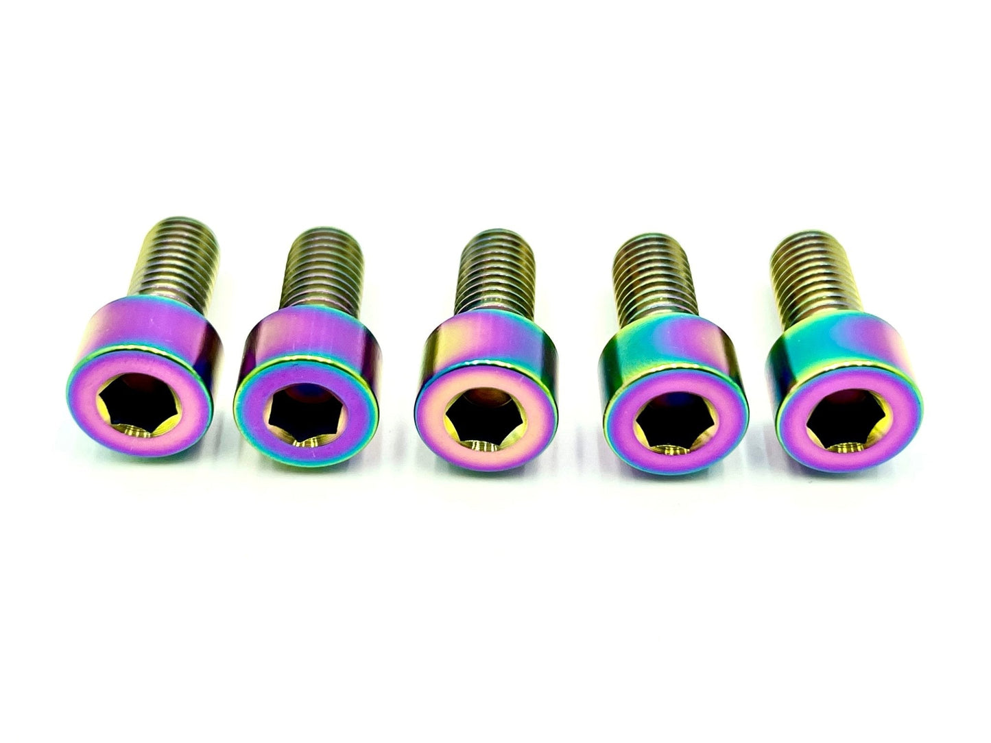 Rainbow Titanium Sprocket Bolts M8x18mm for Surron, Talaria, 79 Bike, Rerode, E-Ride Pro, Pro SS, Segway, and more