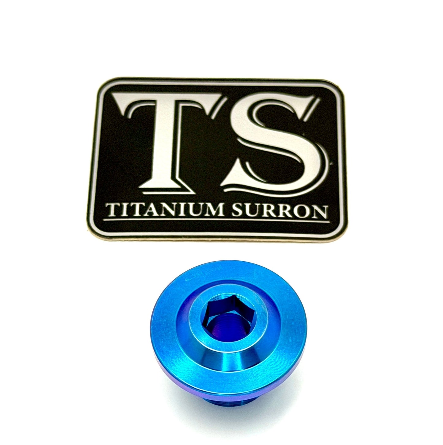 Titanium Surron Ultra Bee OEM KKE Fork Axle End - Bolt