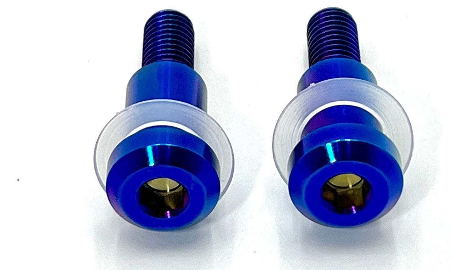 Burnt Blue Titanium Rear Suspension triangle Bolts for the Surron Light Bee and Segway X260 and X160