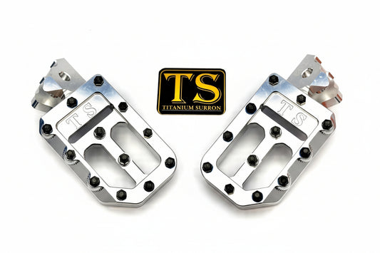 TS Custom Foot Pegs with Titanium for Surron LBX, E-Ride Pro Pegs, 79-Bke Pegs, Ventus One Pegs