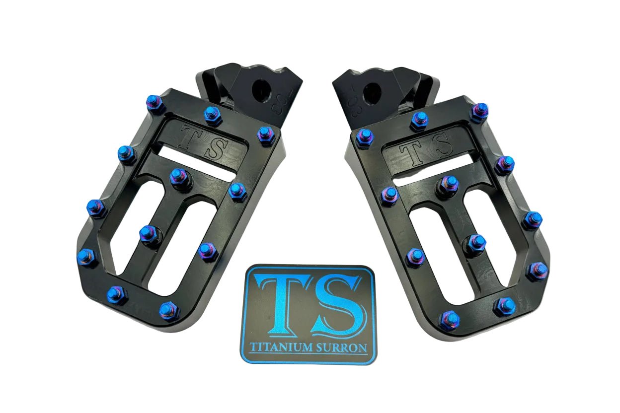 TS Custom Foot Pegs w/ Titanium Grips for Talaria and Altis