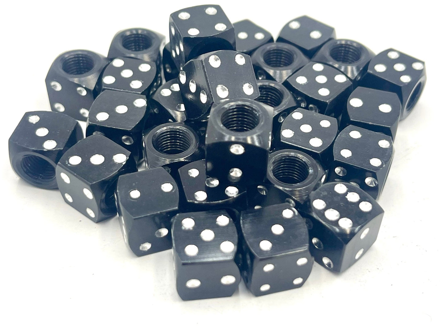 Valve Stem Caps Dice (Set of Four) Anodized