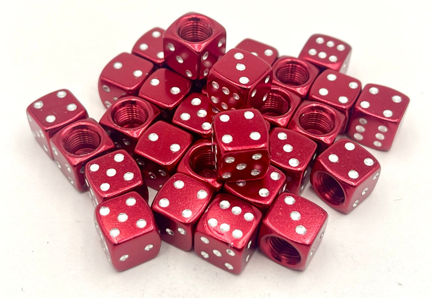 Valve Stem Caps Dice (Set of Four) Anodized