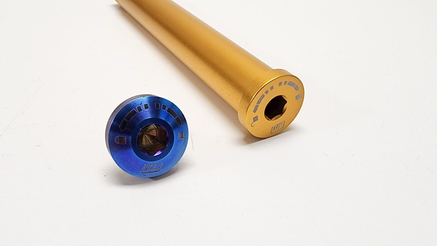 Warp 9 RST Fork Axle for Talaria and Surron