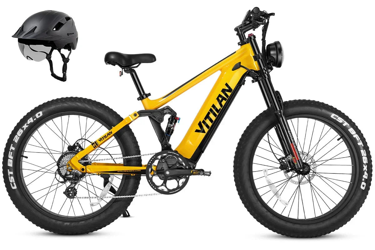 Vitilan T7PRO Full Suspension Mountain E-bike