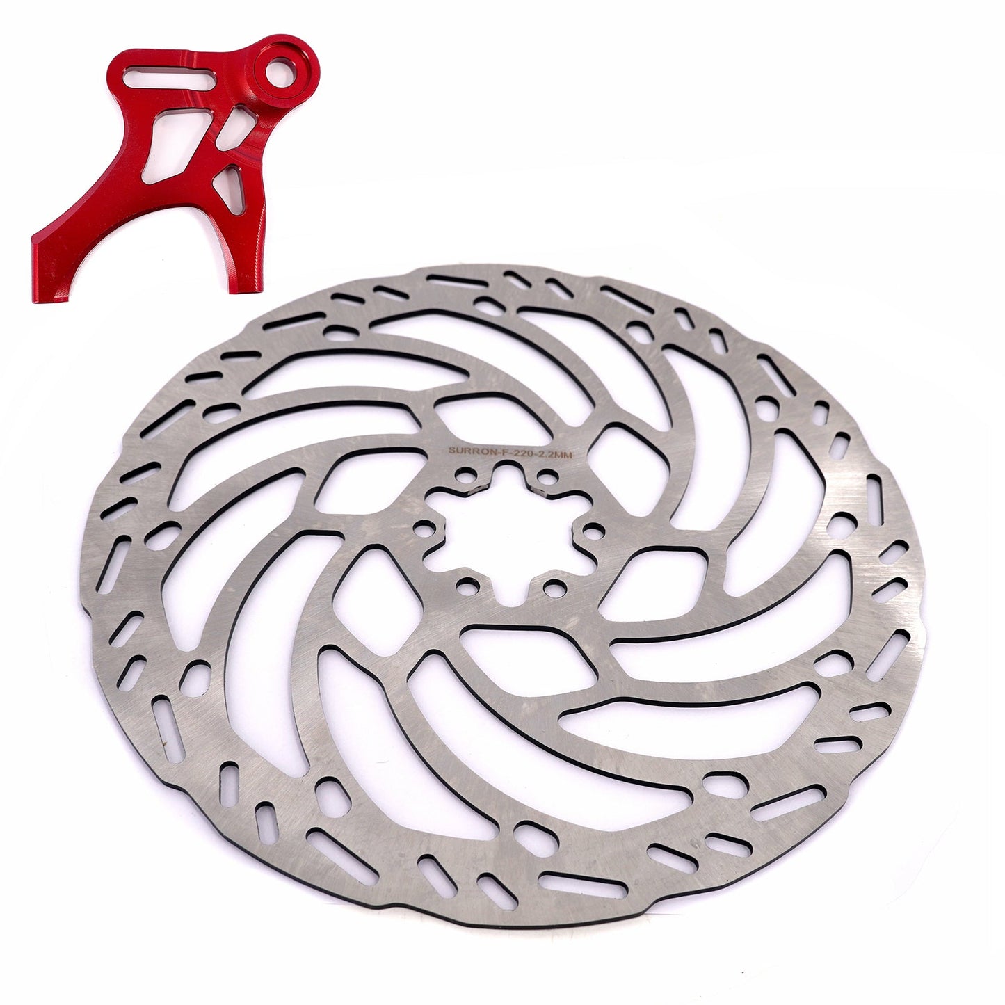 KKE Rear 220MM Disc with Adapter For Surron LBX, Segway X-260, E-Ride Pro SS 2.0