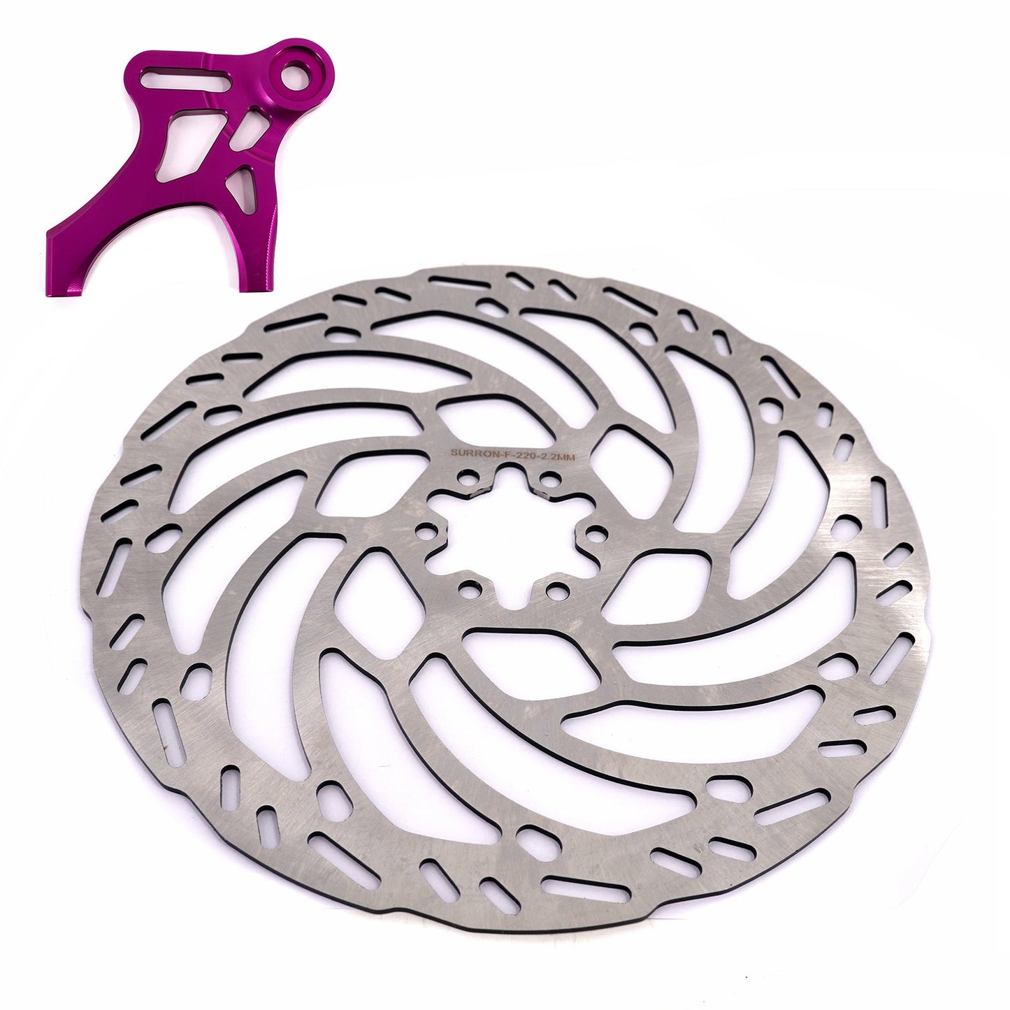 KKE Rear 220MM Disc with Adapter For Surron LBX, Segway X-260, E-Ride Pro SS 2.0