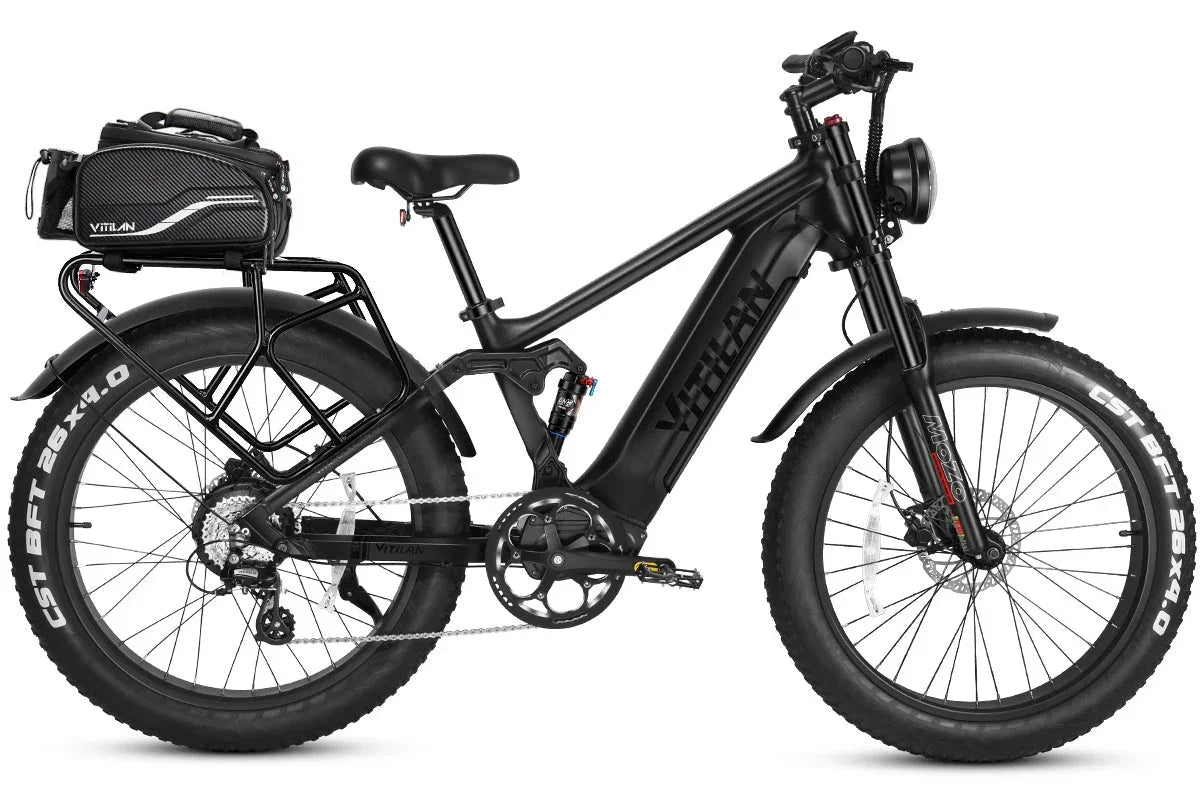 Vitilan T7PRO Full Suspension Mountain E-bike