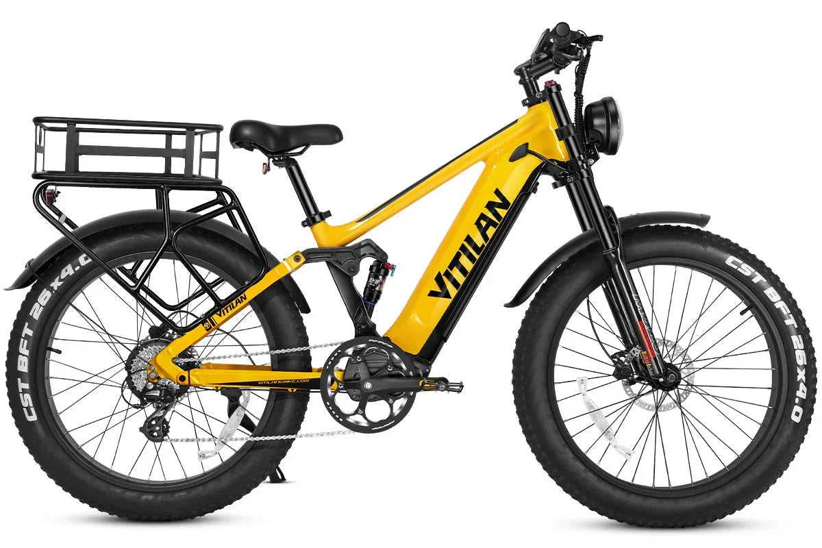 Vitilan T7PRO Full Suspension Mountain E-bike