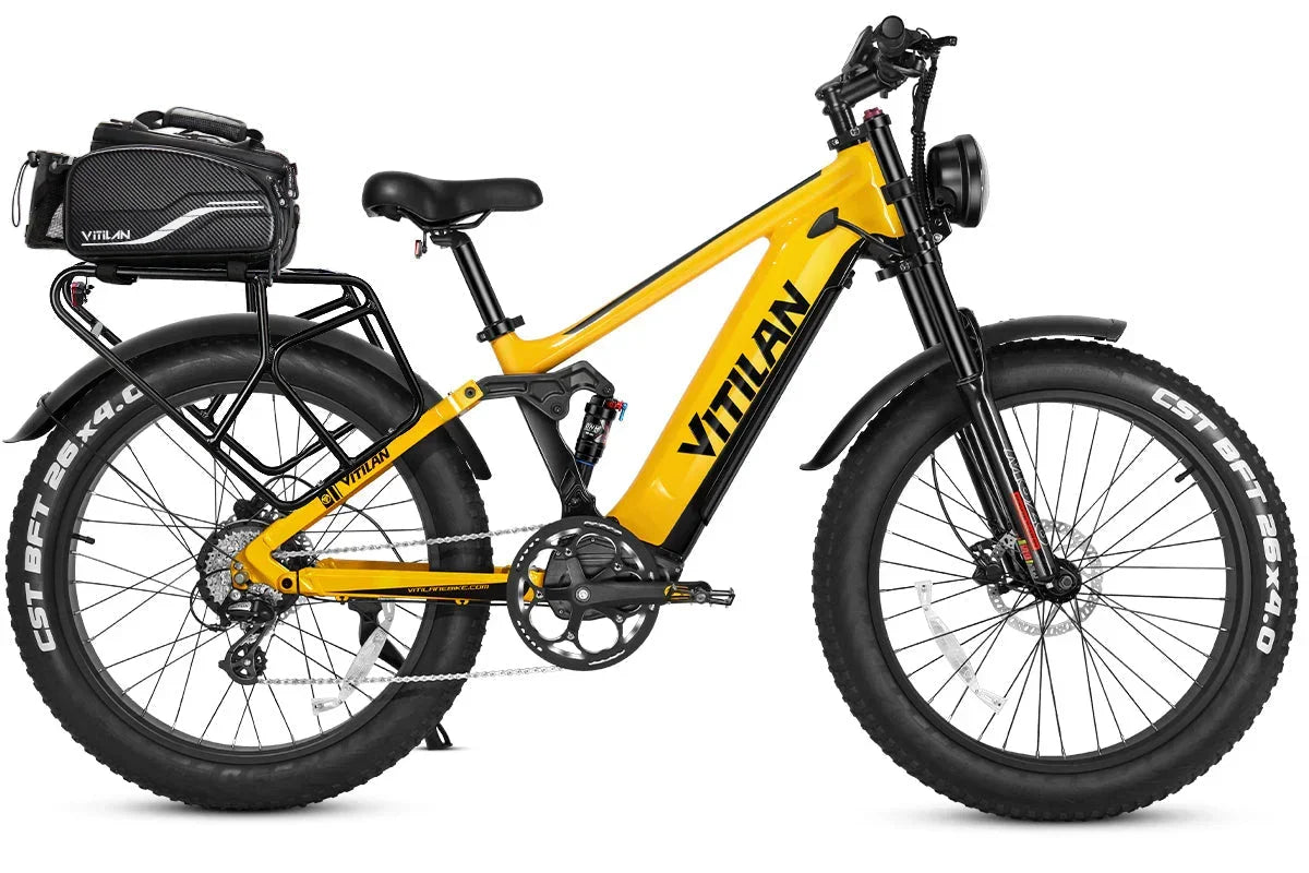 Vitilan T7PRO Full Suspension Mountain E-bike
