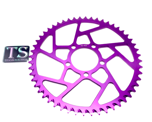 52 Tooth Hardened Aluminum 420 Sprocket for E - moto