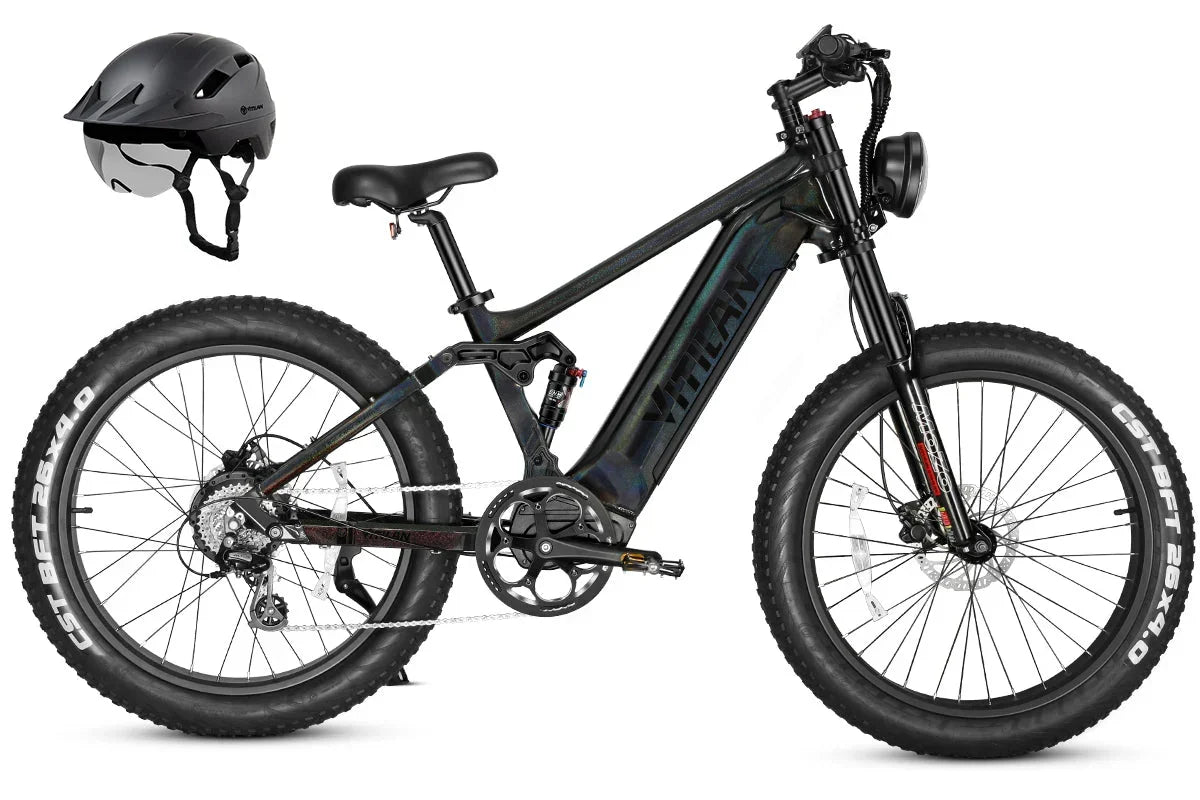 Vitilan T7PRO Full Suspension Mountain E-bike