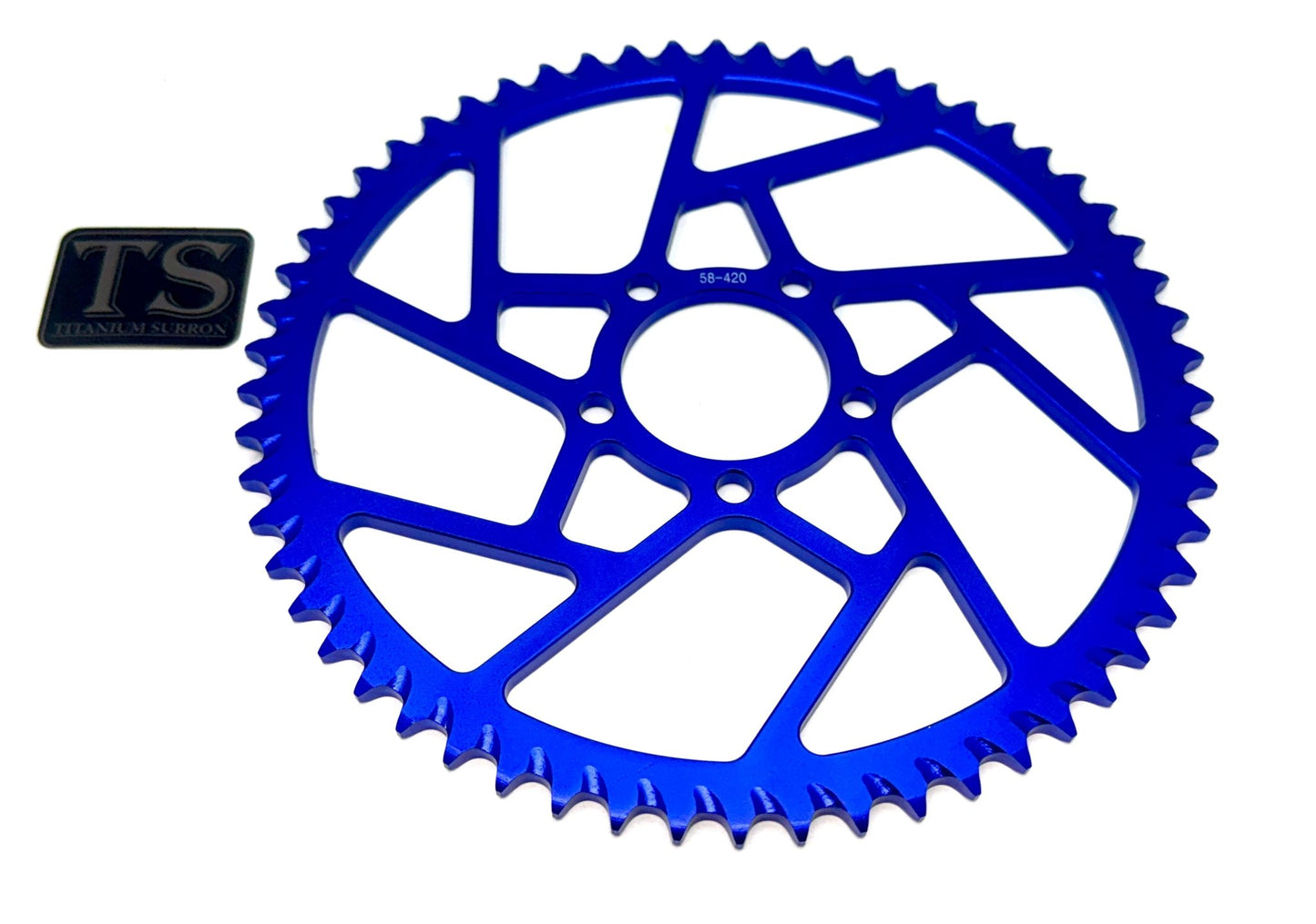 58 Tooth Hardened Aluminum 420 Sprocket for E - moto