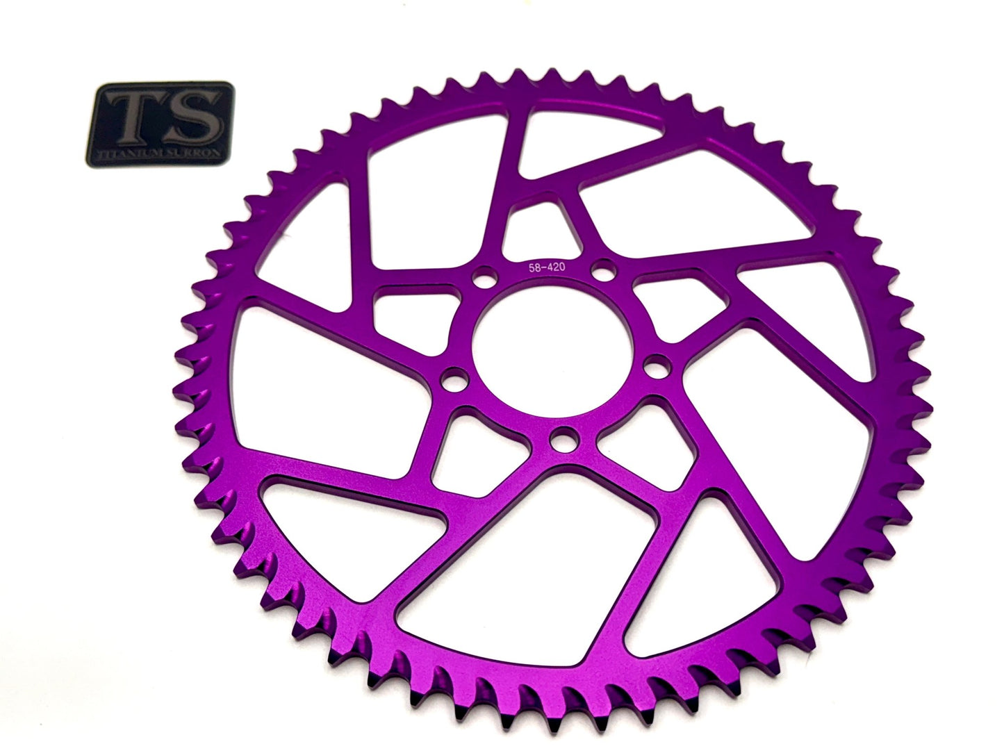 58 Tooth Hardened Aluminum 420 Sprocket for E - moto