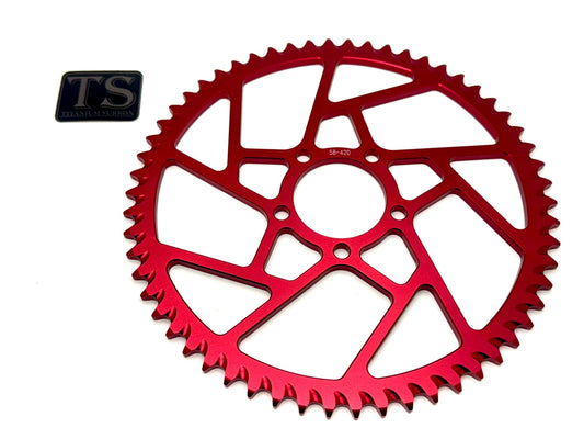 58 Tooth Hardened Aluminum 420 Sprocket for E - moto