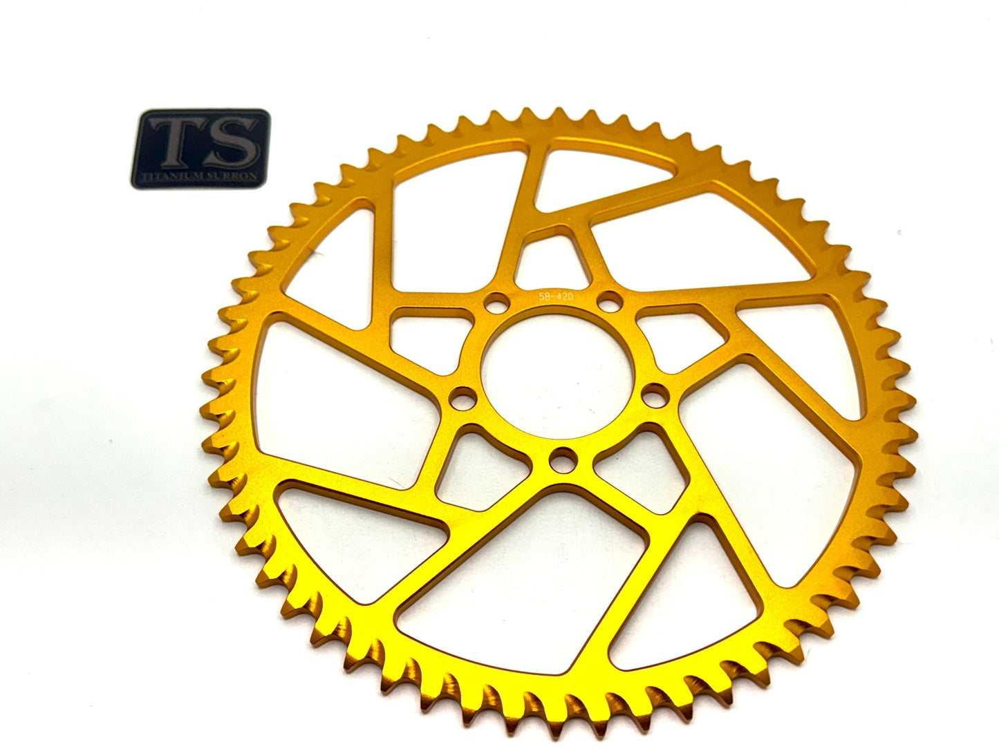58 Tooth Hardened Aluminum 420 Sprocket for E - moto