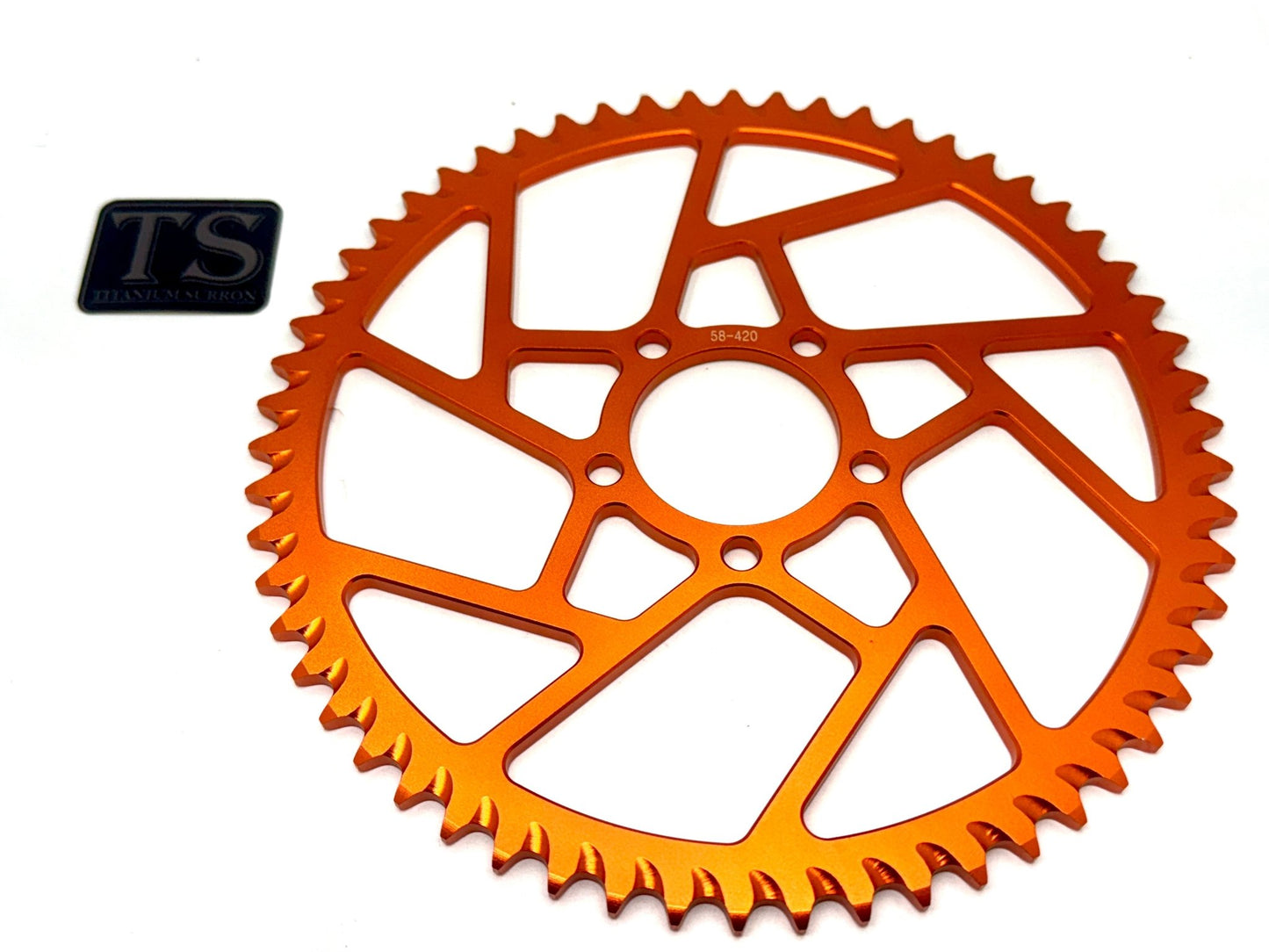 58 Tooth Hardened Aluminum 420 Sprocket for E - moto