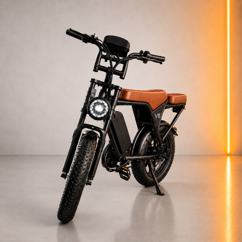 Ride Revolt V8 fat tire electric bike in Walnut - V8 Single Battery - photo 5