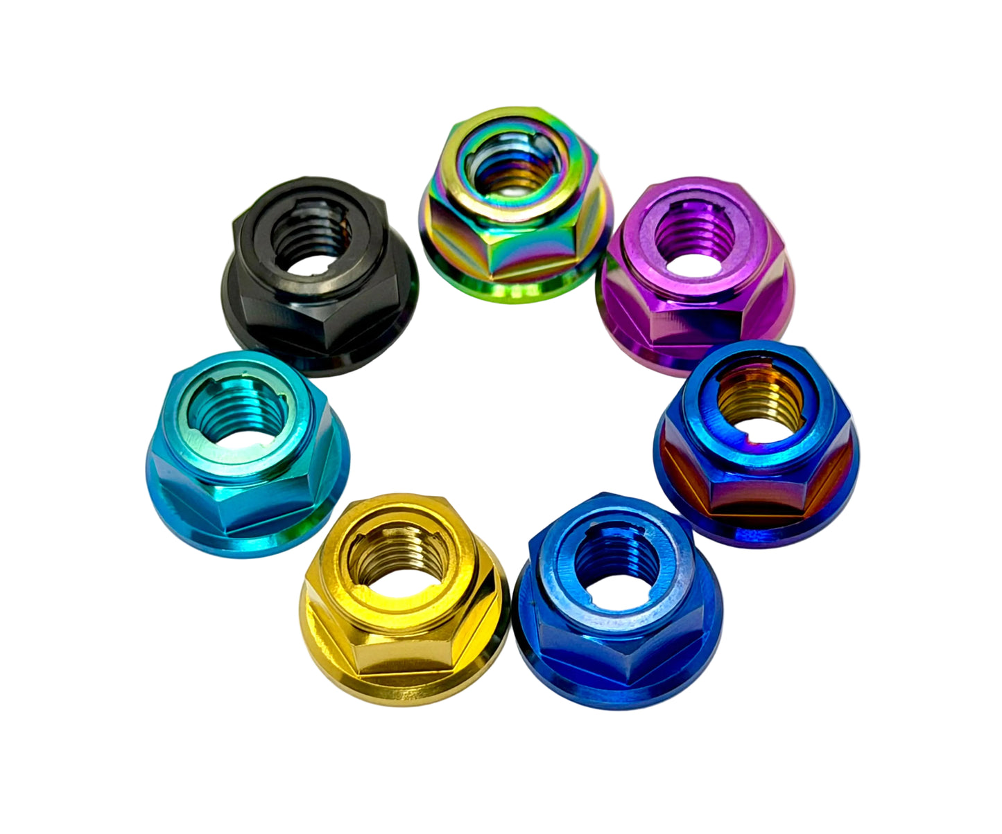 M6 Titanium Grade 5 6AL-4V DIN 6923 Locking Flange Nut (Aerospace Grade)