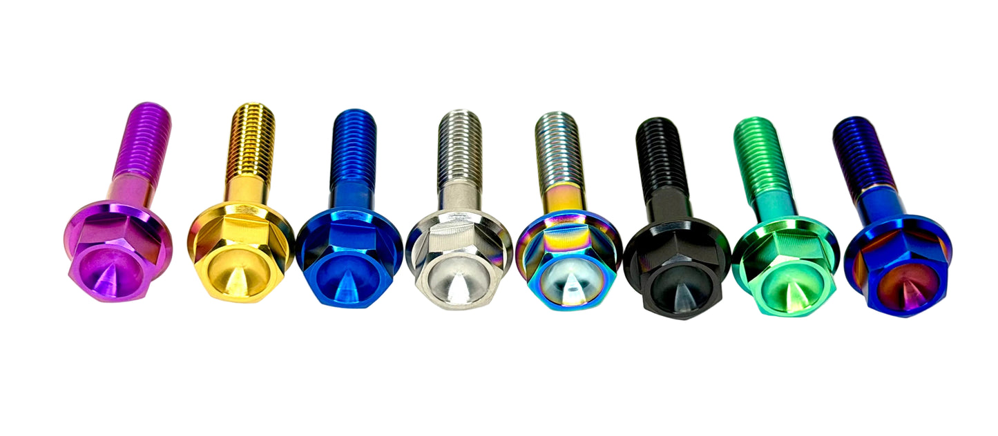 Titanium M8x1.25x18mm Hex Flange Bolt | Aerospace Grade
