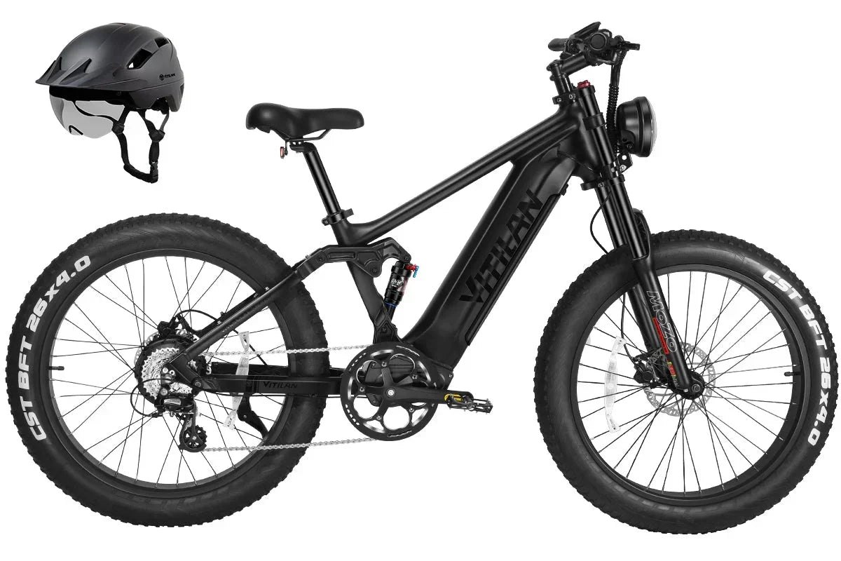 Vitilan T7PRO Full Suspension Mountain E-bike