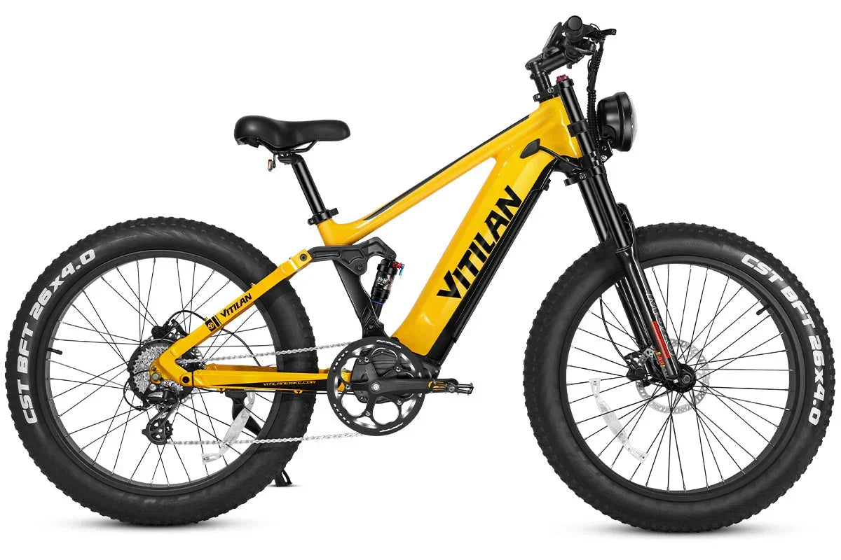 Vitilan T7PRO Full Suspension Mountain E-bike