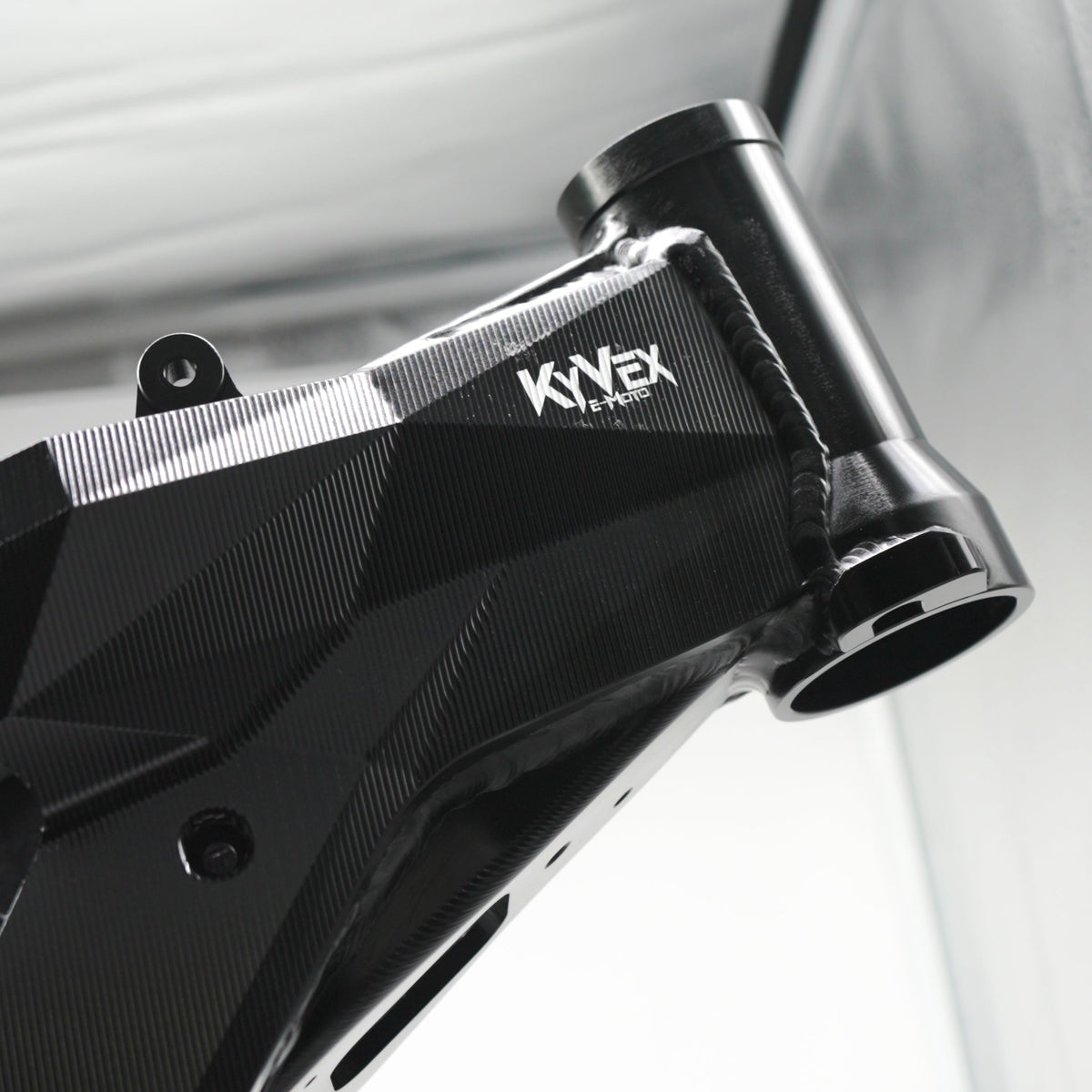 KyVex Billet Frame Compatible w/ Surron Light Bee X in Black view 2