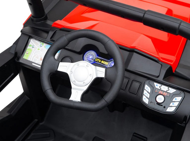 2-Seater 24V Electric Ride-On ATV Buggy with Magic Cars Remote Control for Kids
