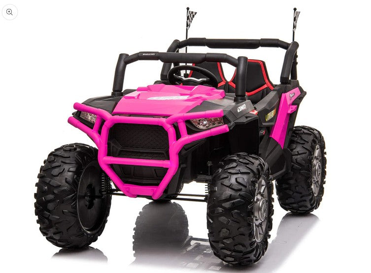 2-Seater 24V Electric Ride-On ATV Buggy with Magic Cars Remote Control for Kids
