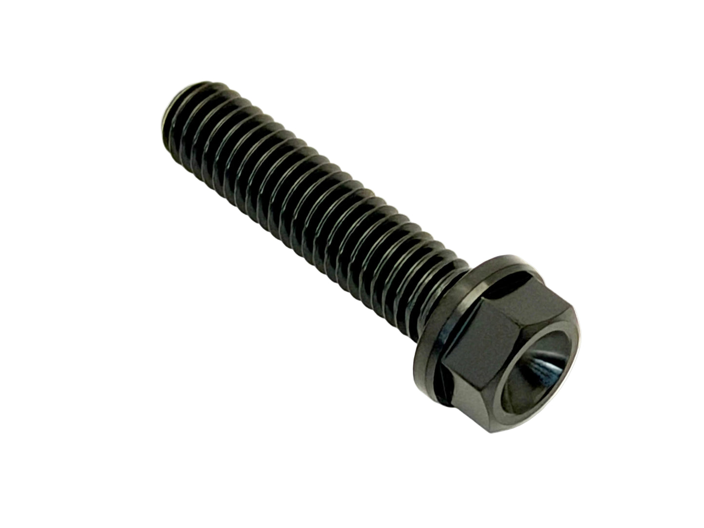 Titanium M6x1.0x25mm Hex Flange Bolt (Aerospace Grade)