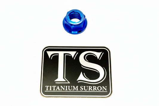 M10x1.5mm Titanium Grade 5 6AL-4V DIN 6923 Locking Flange Nut (Aerospace Grade)