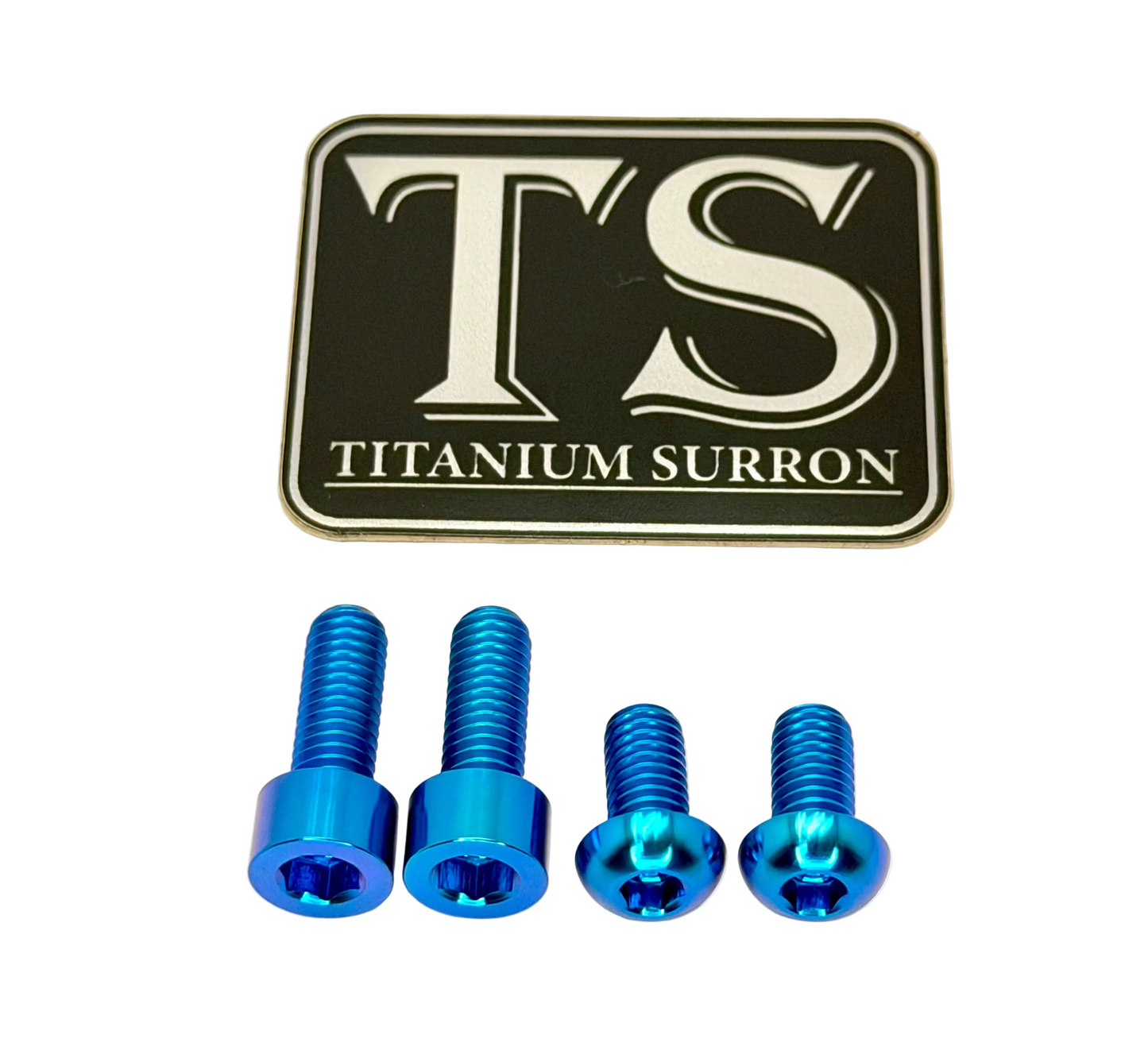 Titanium controller mount bolts for e-moto