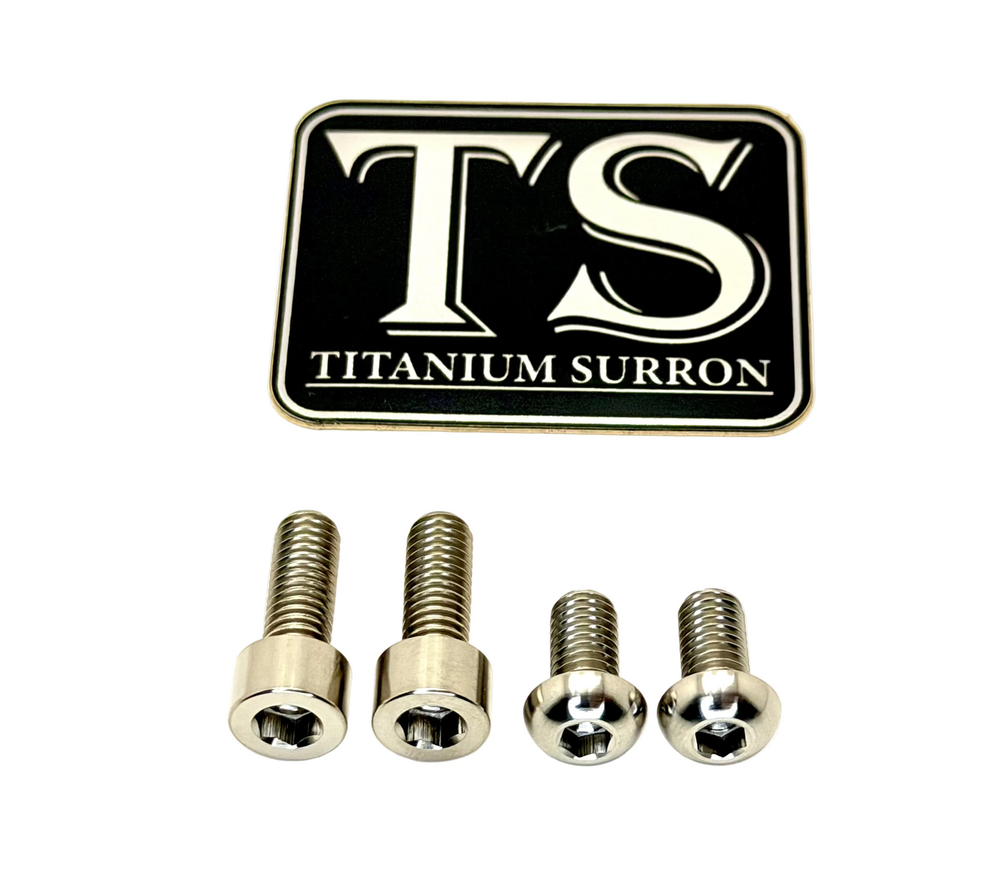 Titanium controller mount bolts for e-moto